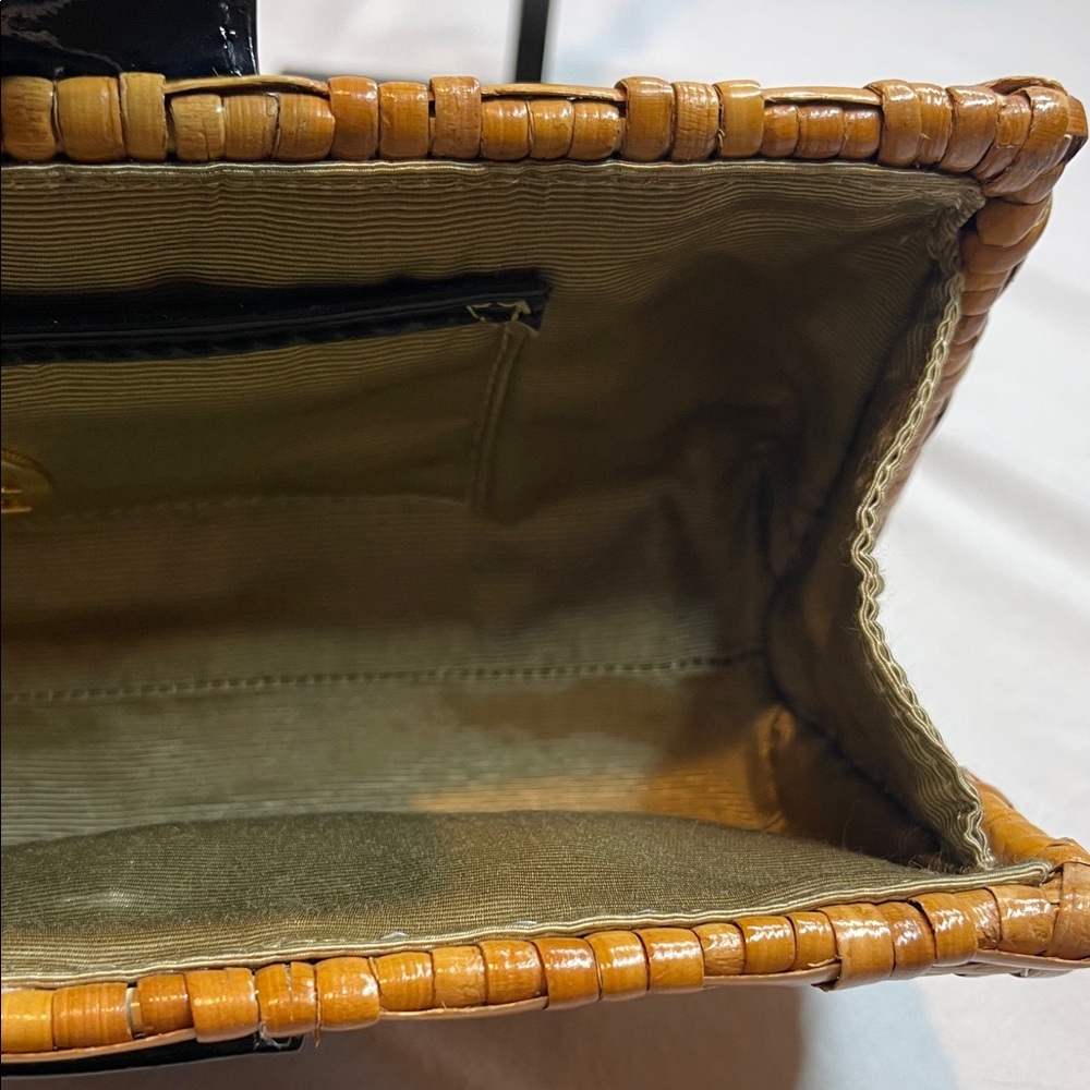 Tory Burch Bamboo Rattan Clutch with leather strap - Picture 12 of 12